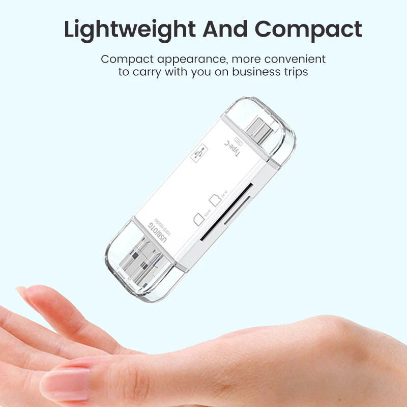 Card Reader OTG Adapter SD Card Reader 6 In 1 OTG Card Reader USB 3.0 Micro SD TF Card Memory Reader High Speed USB Flash Drive Micro Type C To Adapter Writer
