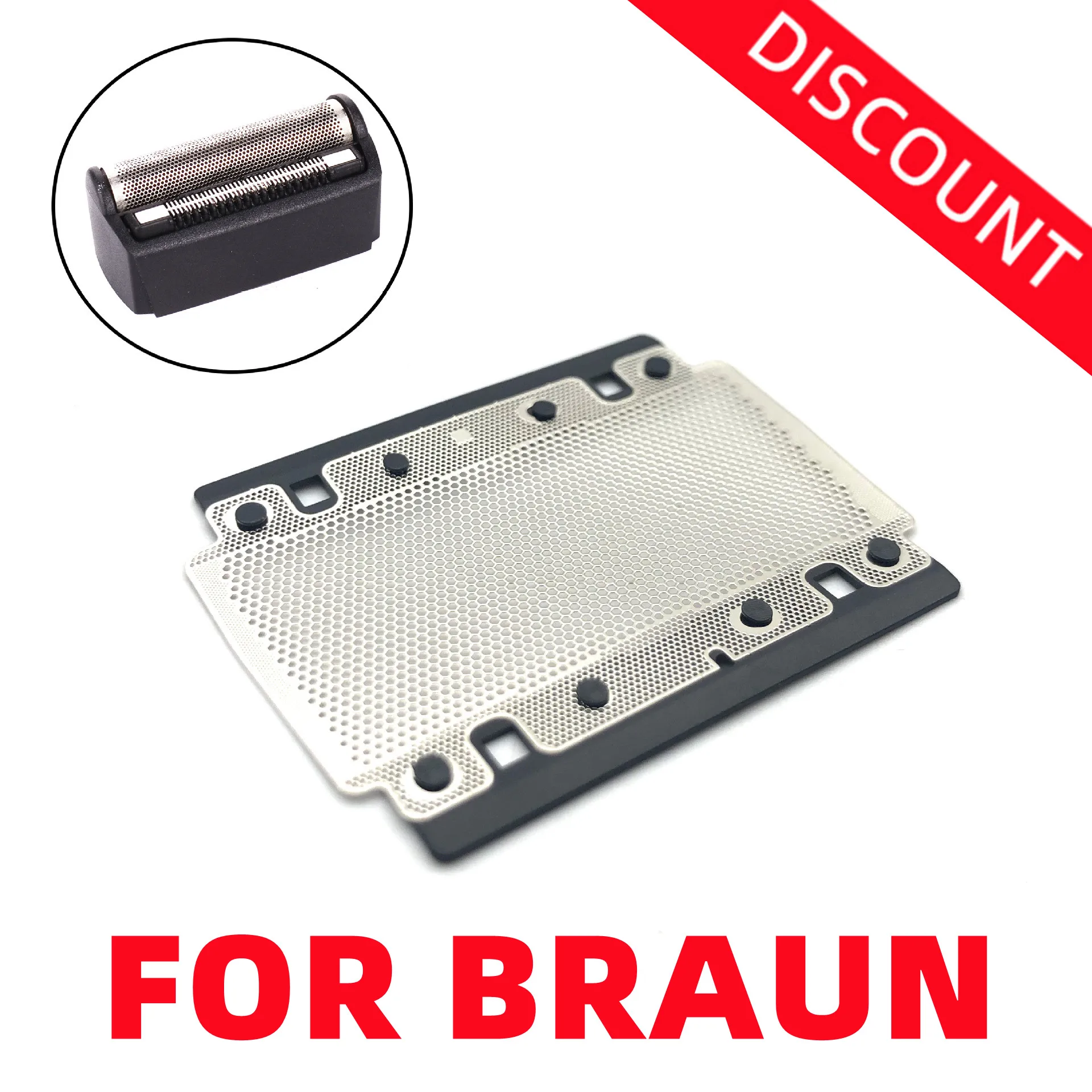 High Quality Razor Head Replacement Foil Screen For BRAUN 3752 3105 5447 3710 5449 Shaver Razor Mesh Replacement shaver replacement foil screen blade head for panasonic es4820 es4823 es4826 es4853 es4501es4035 es rw30 es9859 razor mesh