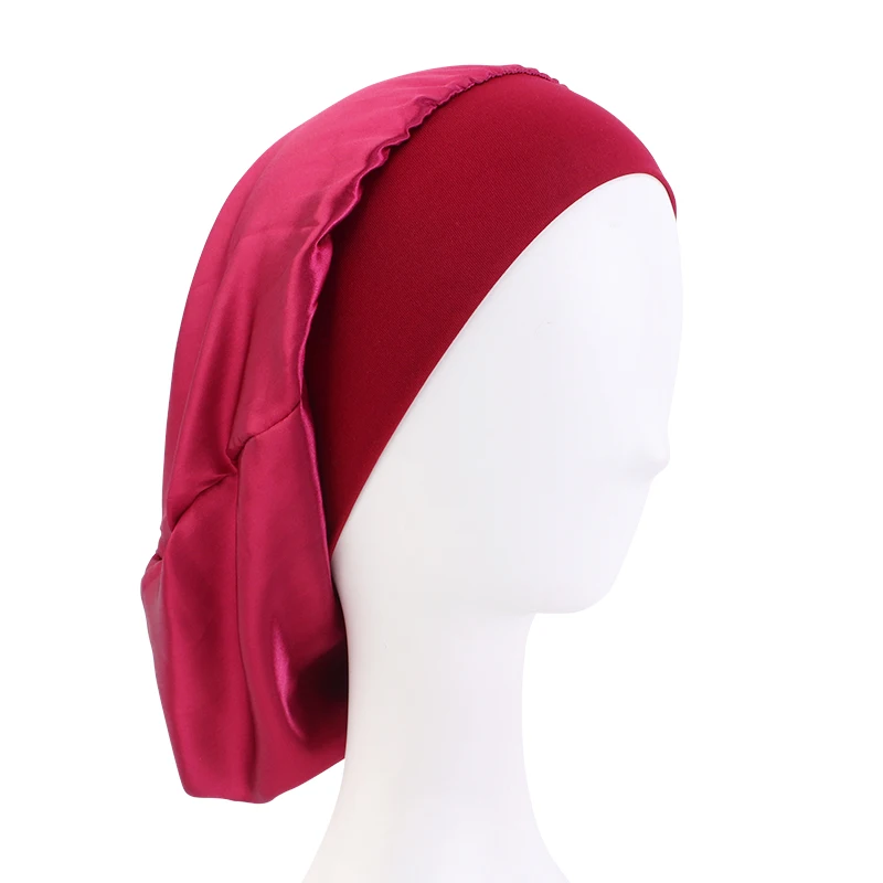 1pc Bonnet De Cheveux En Satin Soyeux À Deux Tons Avec Bande Élastique  Confortable - Bonnet En Satin Pour Femmes Tresses Bouclées Capuchon De  Nuit, 1pc, Mode en ligne