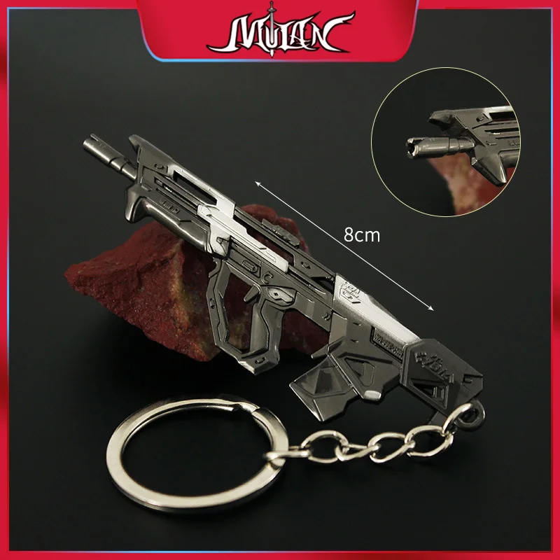 Valorant Weapon Keychain Bulldog Protocol 781-A 8cm Anime Game Mini Metal Gun Model Key Chain Sword Accessories Gifts Toys Boys valorant weapon keychain bulldog protocol 781 a 8cm anime game mini metal gun model key chain sword accessories gifts toys boys