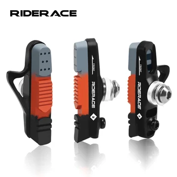 1 paio di pastiglie freno per bici da strada pastiglie freno C CNC lega di alluminio durevole silenzio gomma scarpe freno per bicicletta accessori per ciclismo