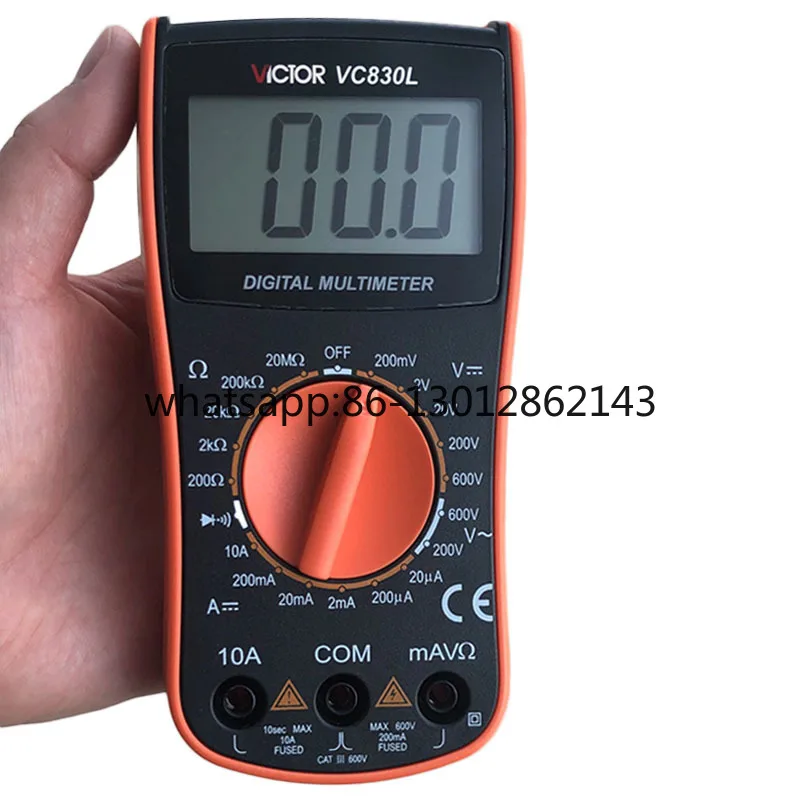 VC830L 디지털 멀티미터 다기능 휴대용 만능계 온오프 저항 다이오드 측정