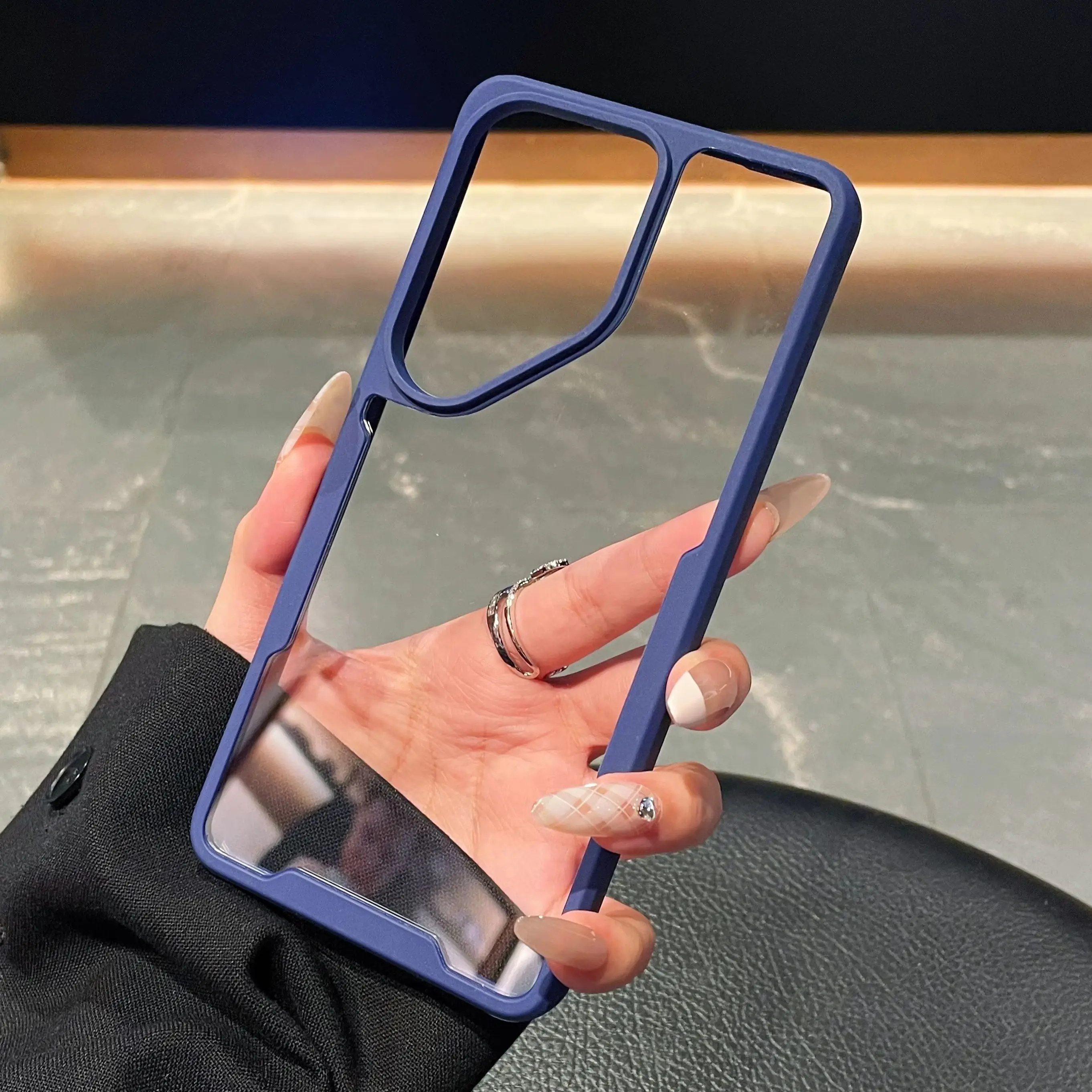 Military Armor Shockproof Clear Case with Hybrid Protection Cover