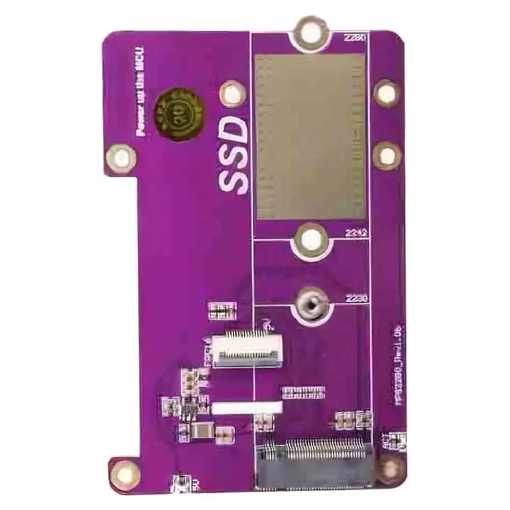 PCIe to M.2 NVMe SSD ָ Ʈ ̺ , Raspberry Pi 5  ֺ , M.2 2230/2242/2280 SSD