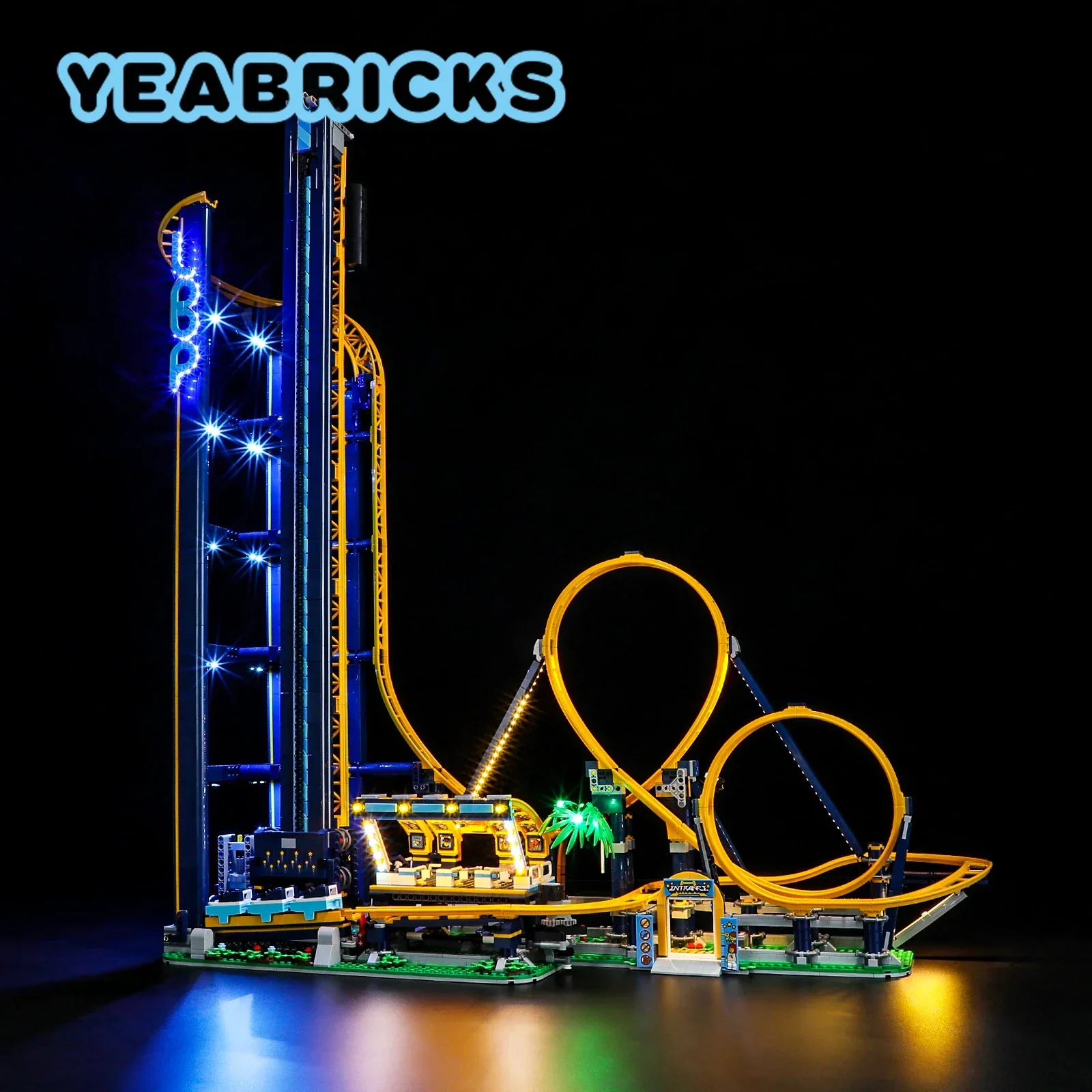 

YEABRICKS LED Light Kit for 10303 Loop Coaster Building Blocks Set (NOT Include the Model) Bricks Toys for Children