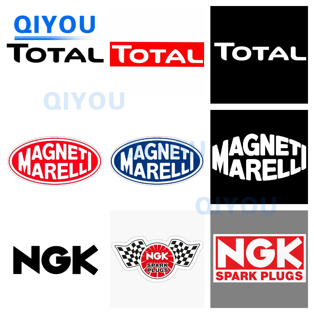 

TOTAL Sticker MAGNETI MARELLI Ngk Spark Plugs Car Stickers Suitable for Helmet Body Bumper Motorcycle Laptops PVC Decal