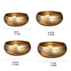 Tibetan Singing Bowl Set Meditation Sound Bowl with   Cushion Handcraft Buddhist Bowl for chakra Mindfulness 6
