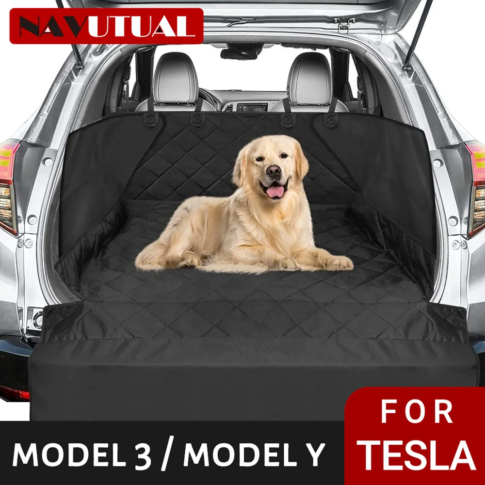 

For Tesla Model Y SUV Car Pet Mat With Suction Cup Pet Car Trunk Mat Anti Dirt Pet Car Mat Seat Cushion