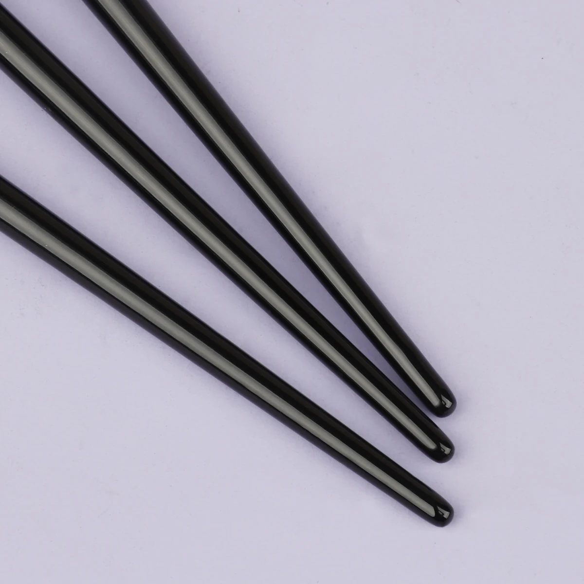 3pcs Eye Makeup Brush Ultra Fine Eyeliner Brush Set, Including Straight, Angled, Bent Tip, Suitable For Makeup 5