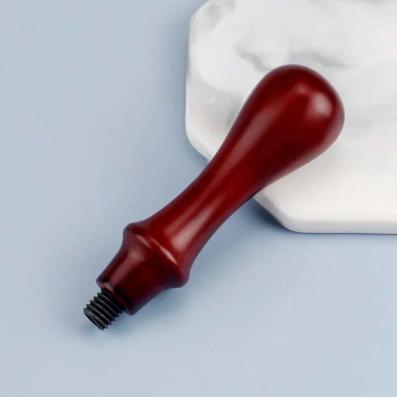 

Lacquer Seal Wooden Handle Red Beech Wood Stamp Special Handle DIY Wedding Invitation Envelope Scrapbook Sealing Wax Tool