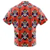 Portgas D. Ace Jolly Roger One PieceButton Up Hawaiian ShirtFashion Trend Breathable Loose Versatile Casual Sports Summer Men 2