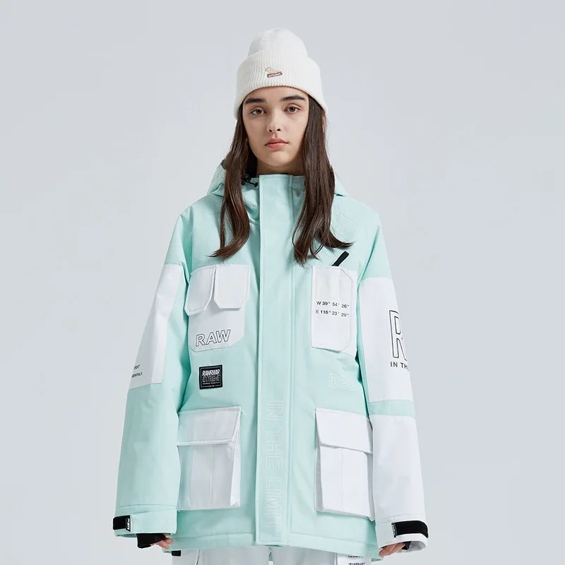 MUTUSNOW Winter Men And Women's Waterproof Windproof Ski Jacket Fashion Breathable Snow Coat Outdoor Snowboarding Clothes