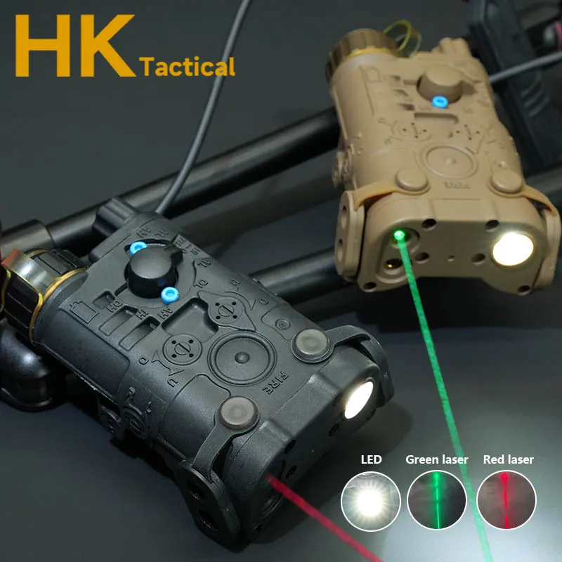 Tactical Airsoft Nylon NGAL L3 Laser Indicator Red/Green Laser+White Laser Strobe No IR Pressure switch Hunting Accessories