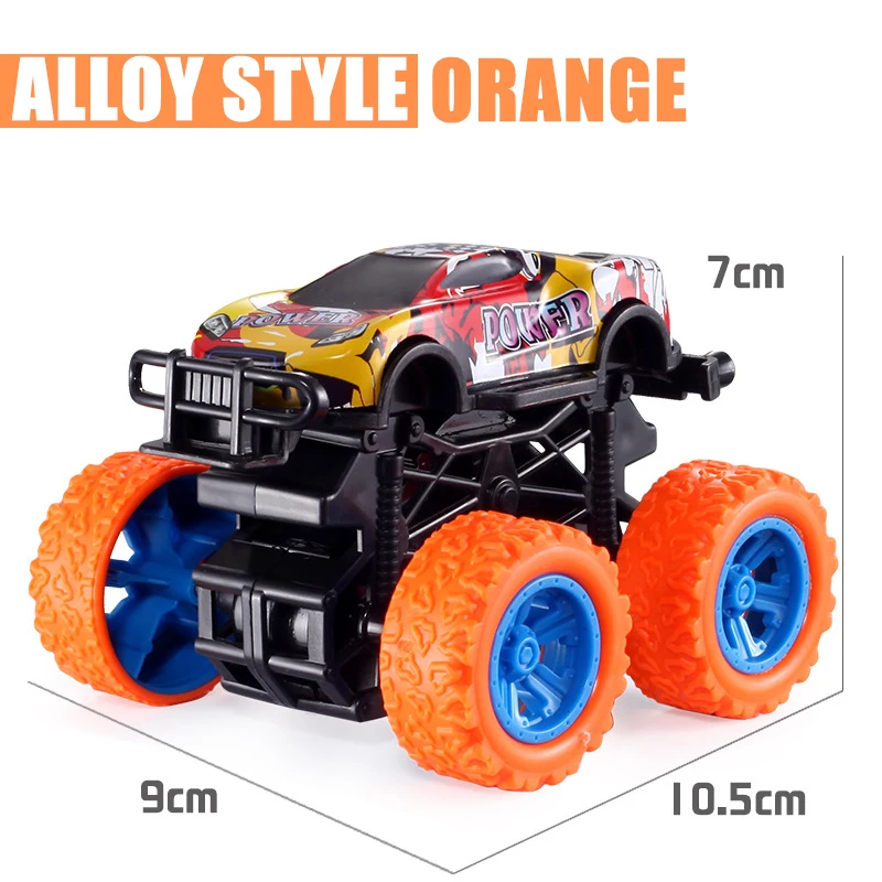 Pull Back Toy Car  Inertial Rotation Car Four-wheel Drive Off-road Vehicle SUV Racing Power Car Children's Toy CarGift