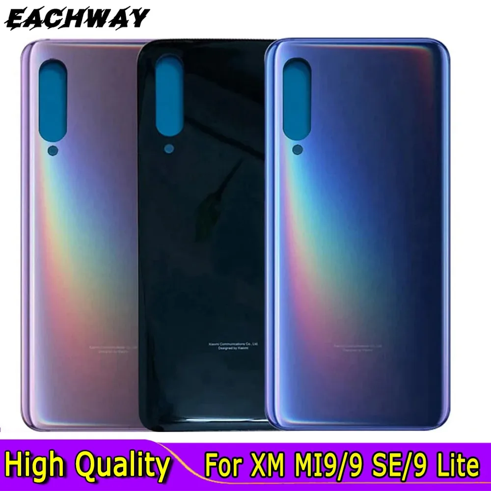 

Задняя крышка батарейного отсека для Xiaomi Mi 9, стеклянный корпус для Mi9 SE, замена для Xiaomi Mi 9SE, Крышка батарейного отсека