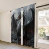2pc,  Curtains Dragon pattern Versatile 100% Polyester,Without Electricity Holiday Decorations Applies to Seasonal Decorations 3