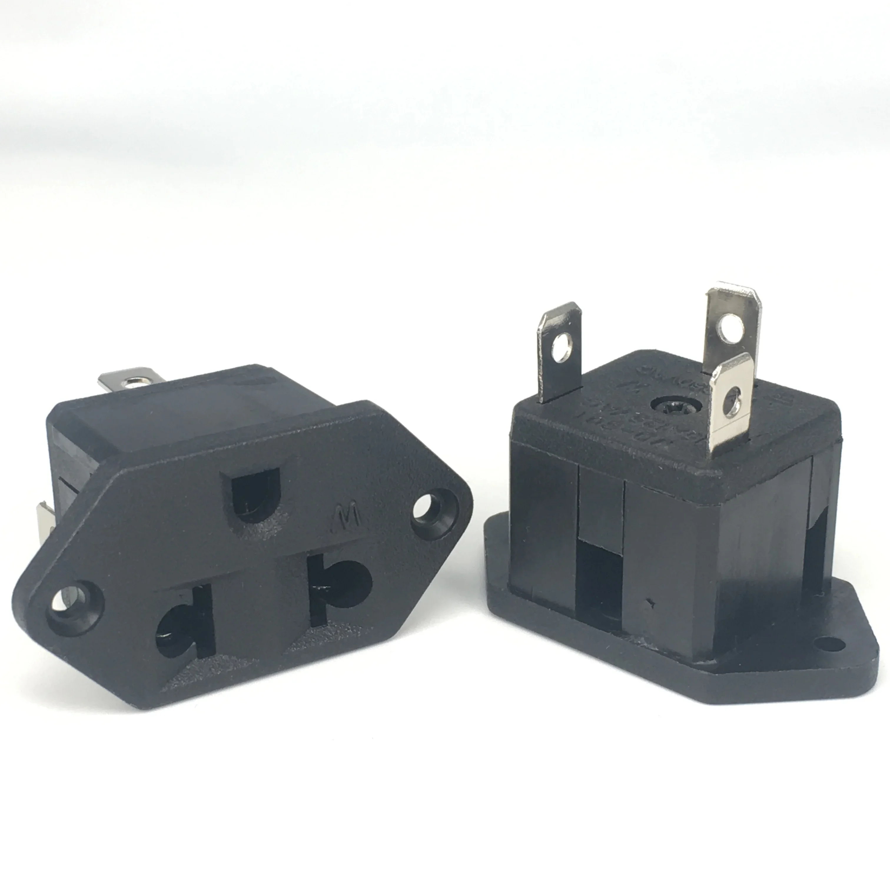 Chassis Female 3PIN US Nema 5-15R AC Inline Socket Plug Adapter plug adapter electrical socket power socket ac adapter power plug connector Industrial Power Connector Supply Output Outlet 10A/250V
