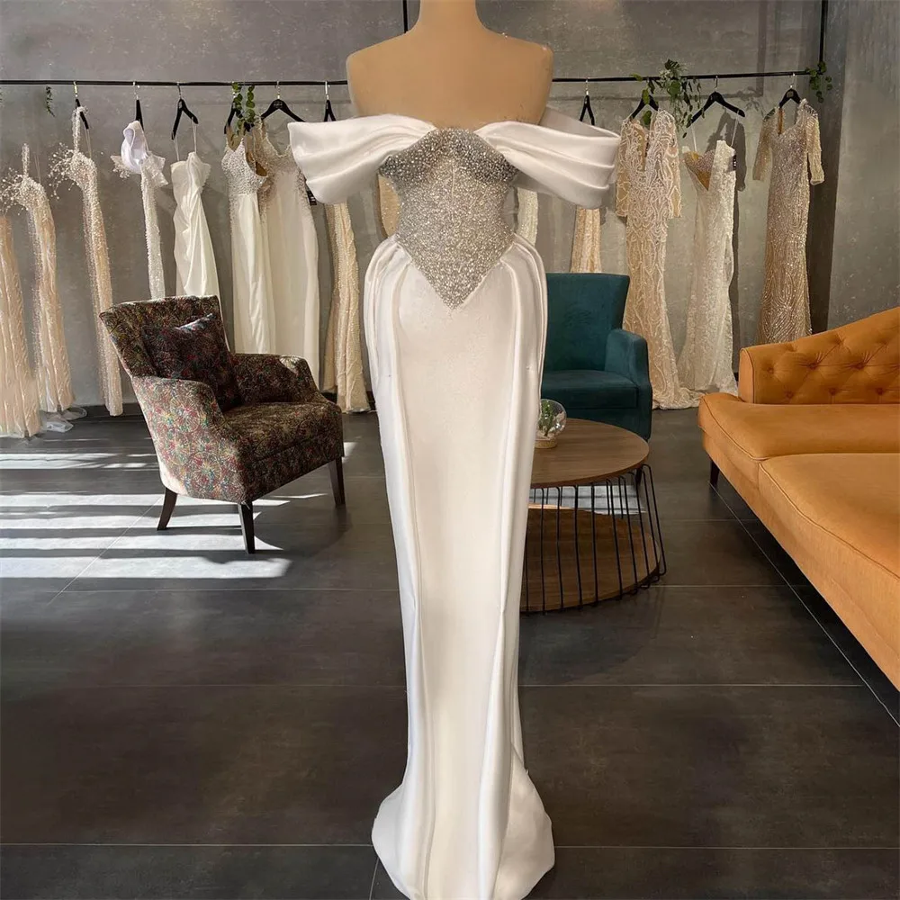 Red A Line Sequin Lace Prom Dresses Ankle-Length Midi Prom Gowns Saudi Arabia Formal Evening Dress Wedding Party Gowns main image 1