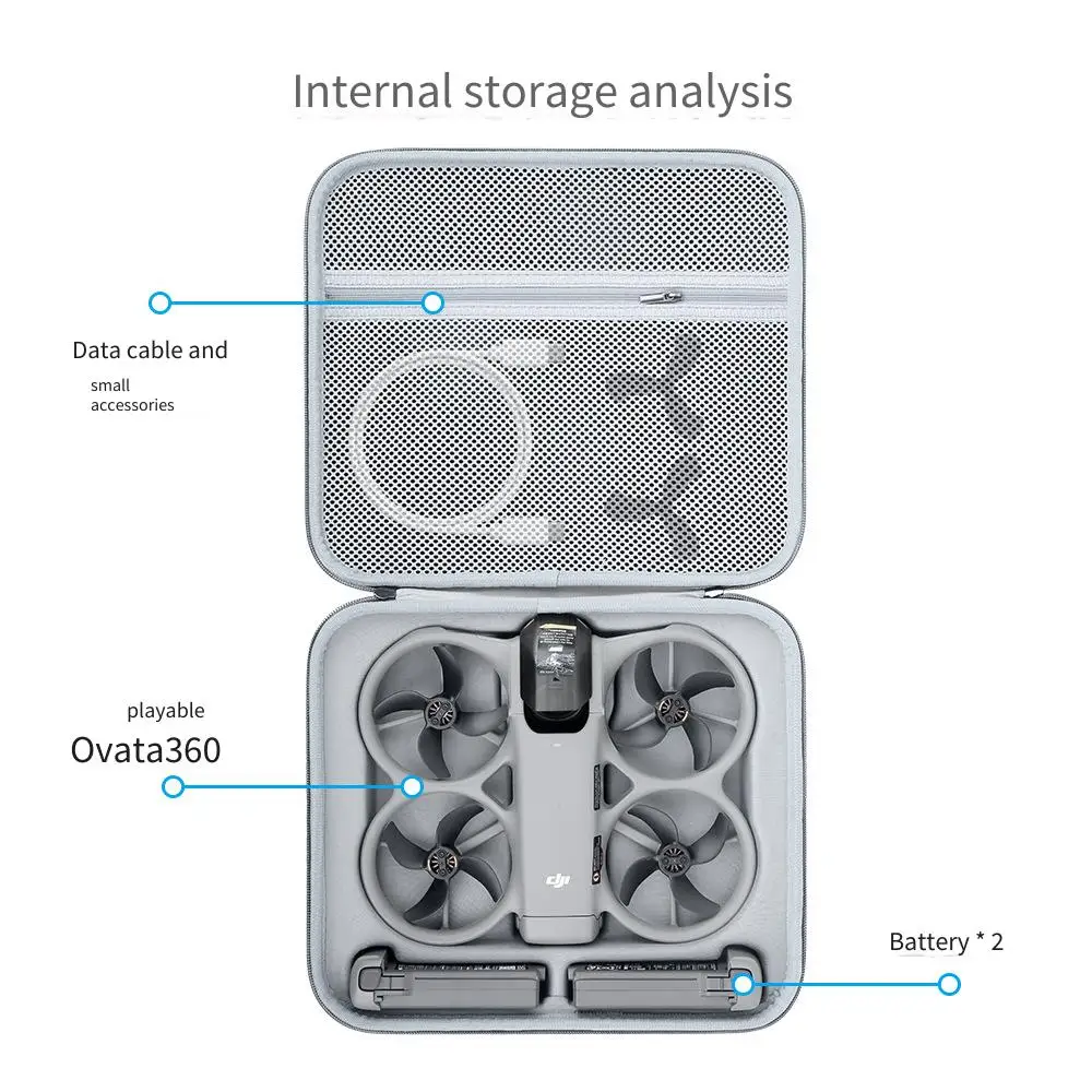 DJI Avata 360 보관 가방 휴대용 단일 기계 세트 싱글 숄더 백팩 방수 및 내압 액세서리