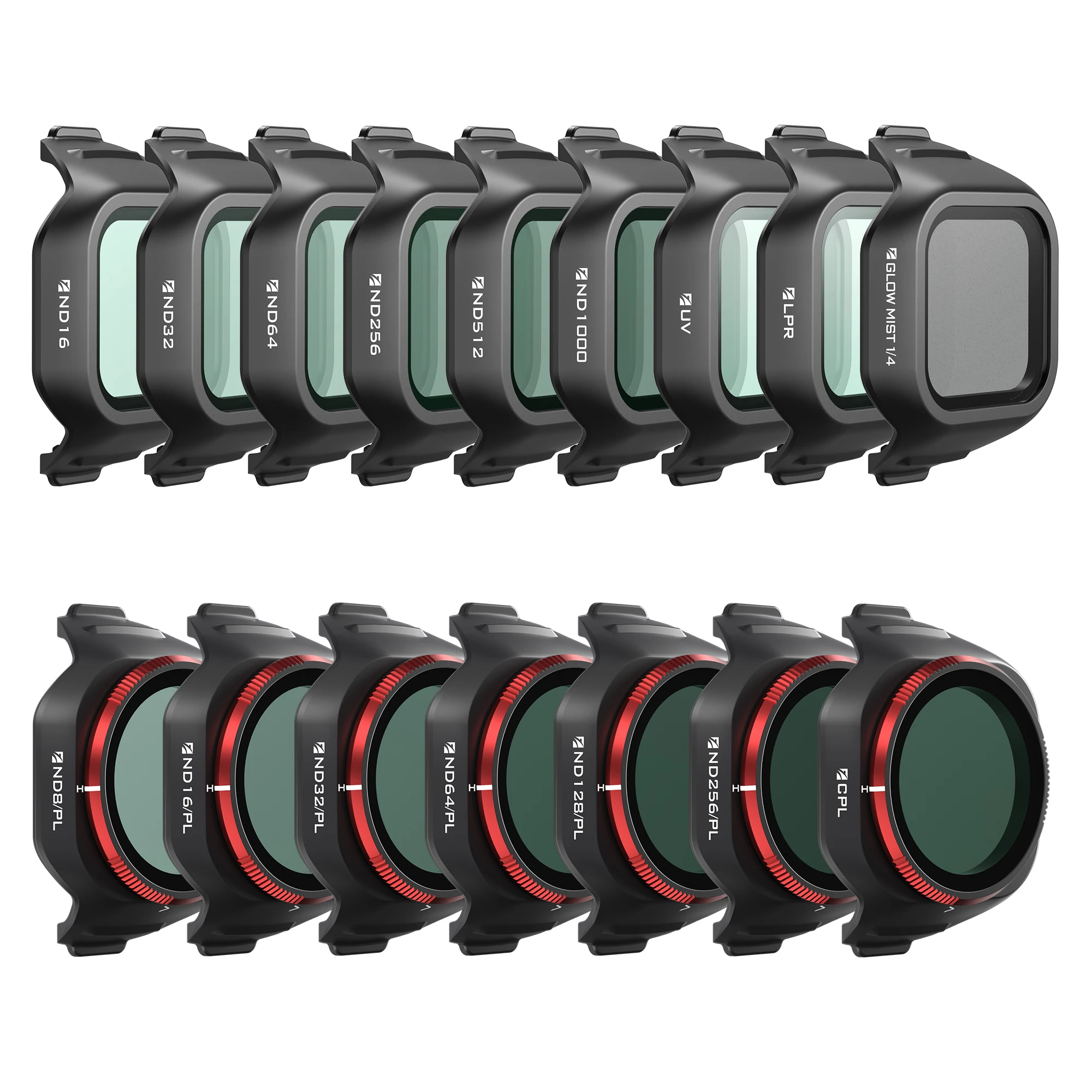 Drones Filters Mega 16 Packs Kit ND/PL,ND,LPR,Glow Mist,CPL and UV Filter for DJ