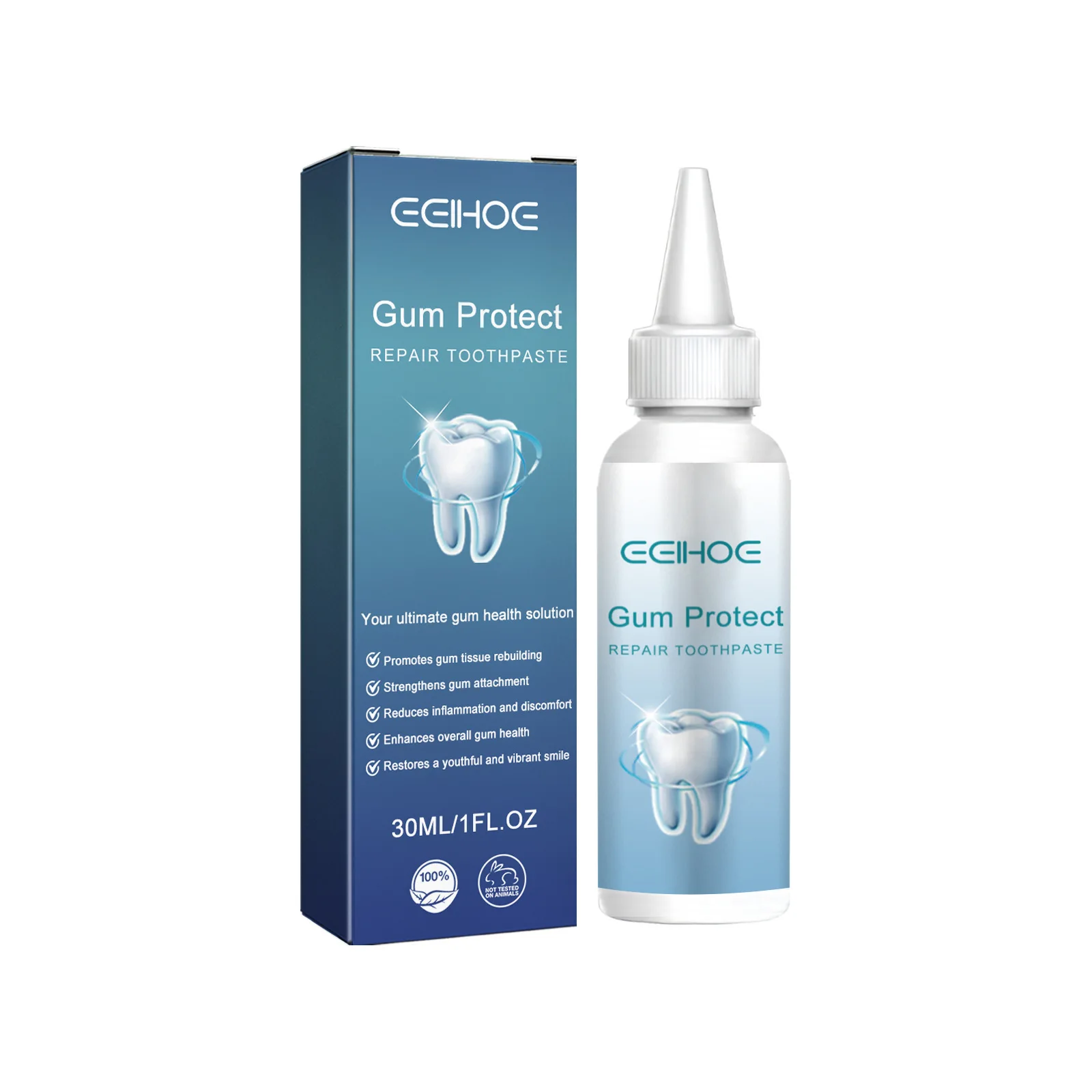 EELHOE Gingival Repair Toothpaste Oral Cleaning Teeth Whitening Remove Plaque Stain Gum Therapy Oral Hygiene Gum Care