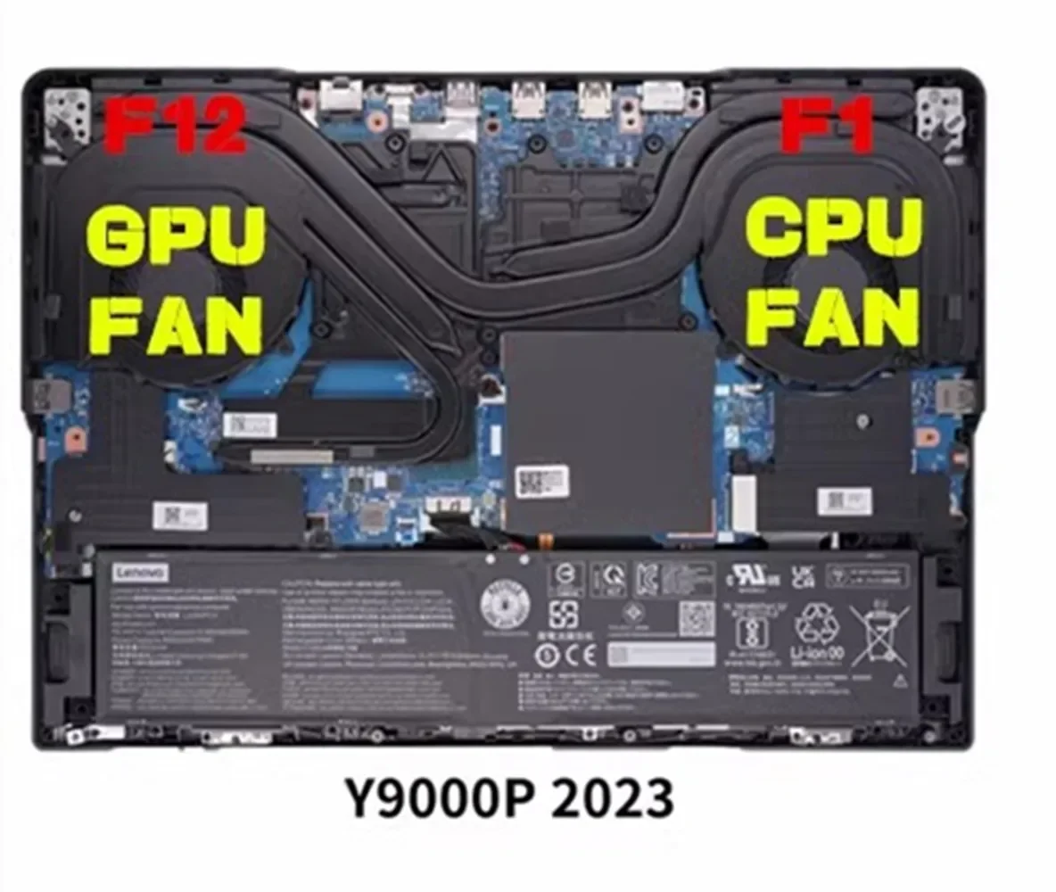 New cpu cooling fan for Lenovo Legion R9000P Y9000P IRX8 2023 cooler fan laptop heatsink Notebook DC12V