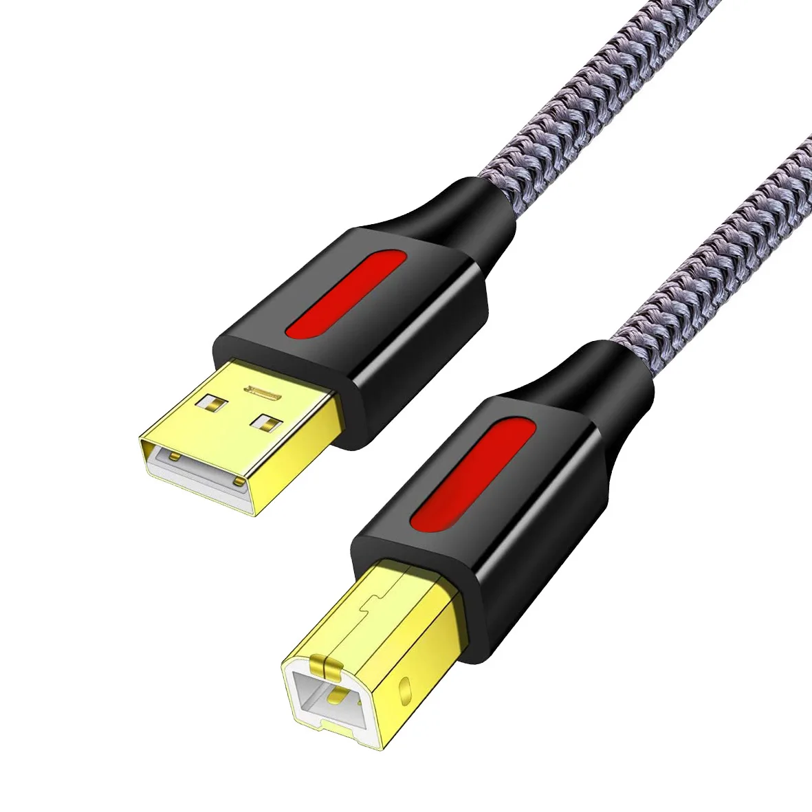 1/2/3/5/8/10m USB 프린터 코드 2.0 유형 A 남성-B 남성 케이블 스캐너 코드 HP,Canon,Dell,Epson,More와 호환되는 고속