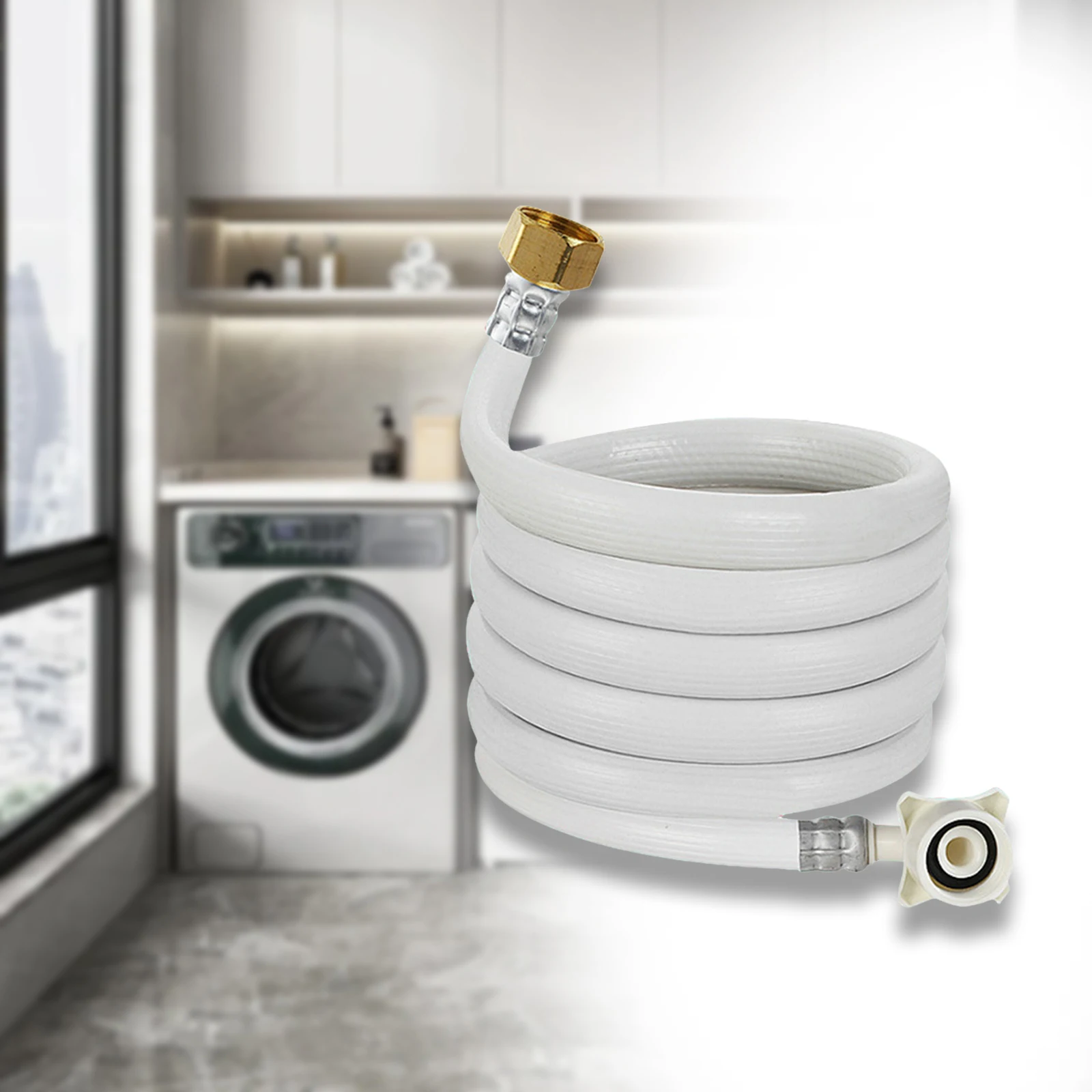 Plumbing hose plumbing supply hose Faucet Line Connector Washing Machine Inlet Hose Connection Supply Line Water Inlet Hose Connector for Dishwashers Bathroom