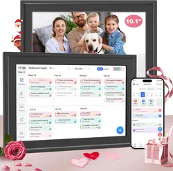 Smart WiFi Digital Picture Frame with 10.1 HD Touch Screen and Ample Storage - AU Plug (Black)