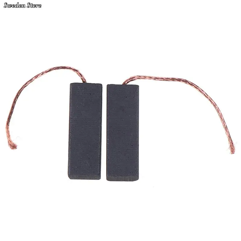 2PCS 5*13.5*40mm Black Carbon Brush Motor With 70mm Length Lead For Washing Machine