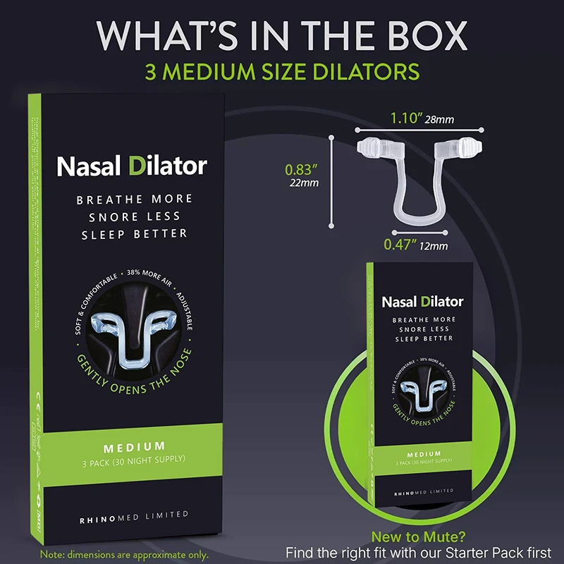 3Pcs Nasal Dilator For Snore Reduction Increase Airflow Anti Snoring Devices