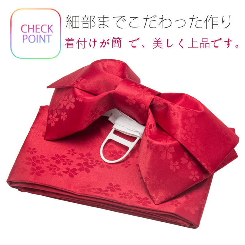 6Colors Japanese Kimono Obi Women Solid Yukata Belt Classic Geisha Kimonos Autumn Waist Belt Sweet Dressing Bow Tie Setting japanese kimono