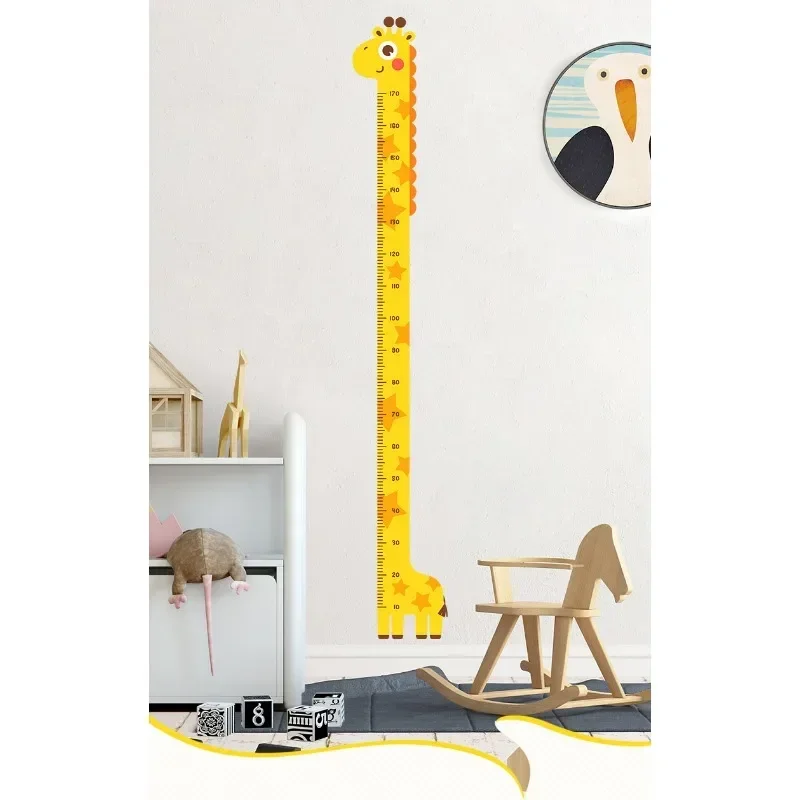 Wall Stickers Luminous Wall Stickers Vinyl Decal Stickers Cartoon Animals Height Measure Wall Sticker Giraffe Wallpaper for Kids Room Nursery Child Growth Ruler Growth Chart