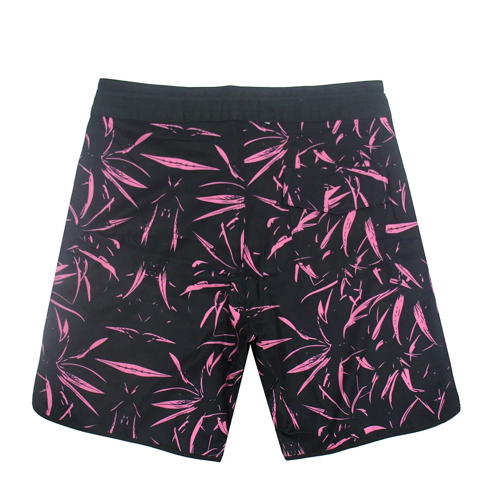 

Full print leaves quick drying stretch surf shorts 2023 summer new leisure vacation leisure sports beach pants men's beach pants