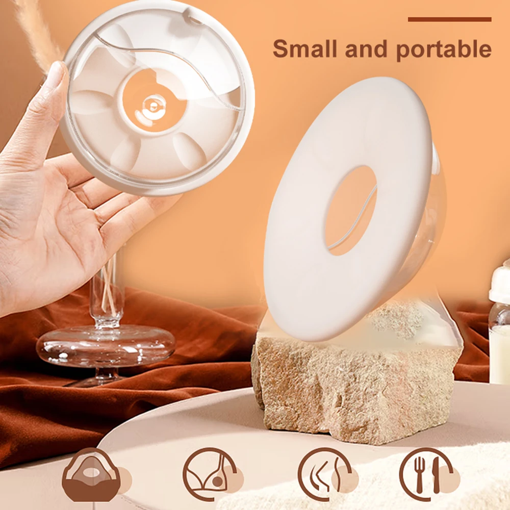 2pcs Wearable Milk Saver for Breastfeeding Manual Breastmilk Collector Silicone Catcher for Collecting Leaking 30mlCapacity Milk 5