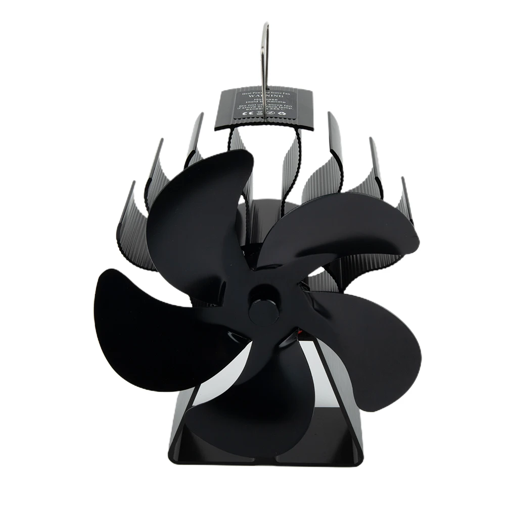 Convection Fan Stove Fan 165*85*195mm 1pcs 50℃-350℃ Aluminum Black DT122 Heat  Driven Quiet ≦25db Energy Efficient - AliExpress