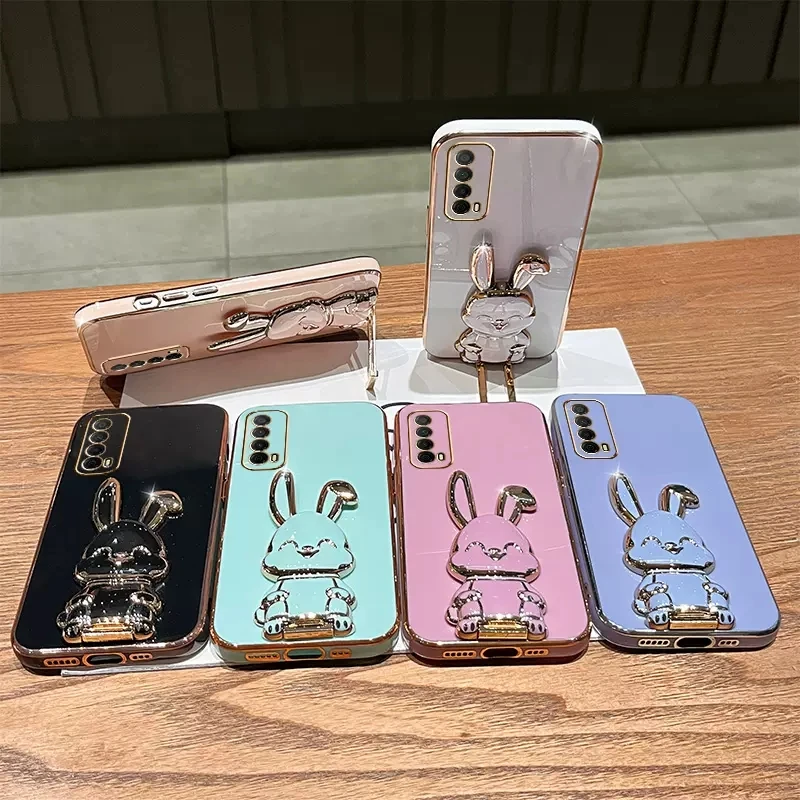 3D Cute Rabbit Phone Holder Case with Stand Bracket