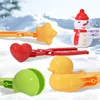 Snowball Maker Clip Children Snow Mold Tool for Outdoor Winter Sports Toys Duck/Heart/snowman/Football Shaped 1