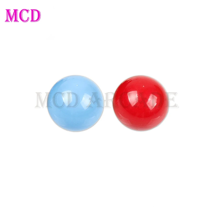 

2PCS 35mm High Quality Dome Top Red and Blue Joystick Ball for Sanwa/Zippy Joystick DIY Arcade Game Parts Replacement Ball Head