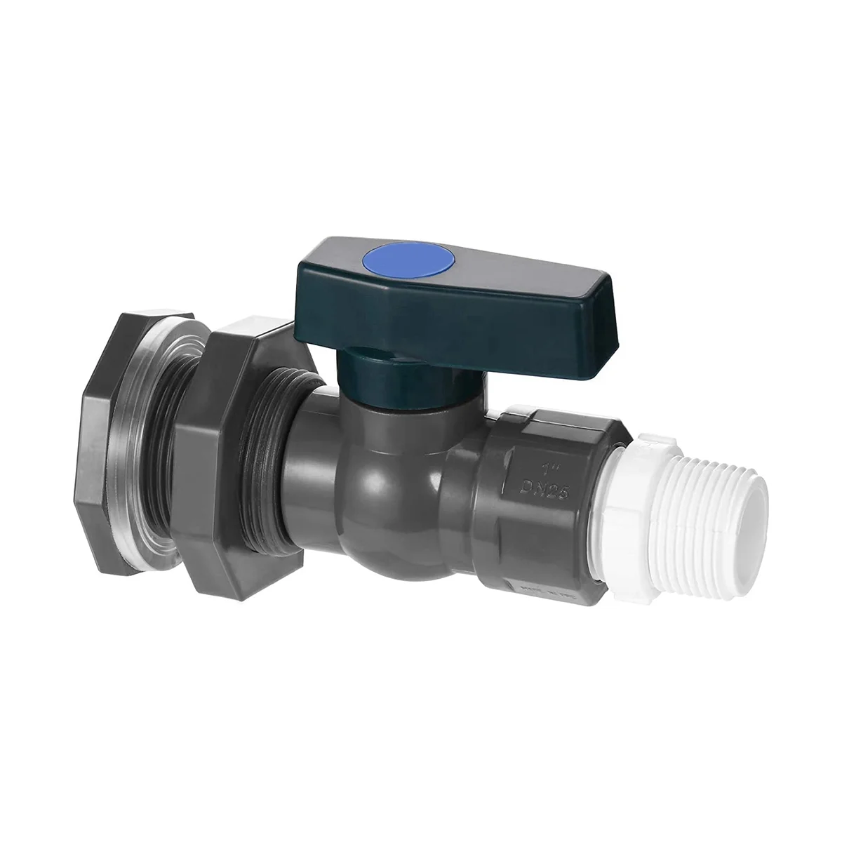 

PVC Rain Bucket Faucet Kit, 3/4 Inch PVC Ball Valve, Bucket Bucket Water Tank Pond Bucket Faucet Kit