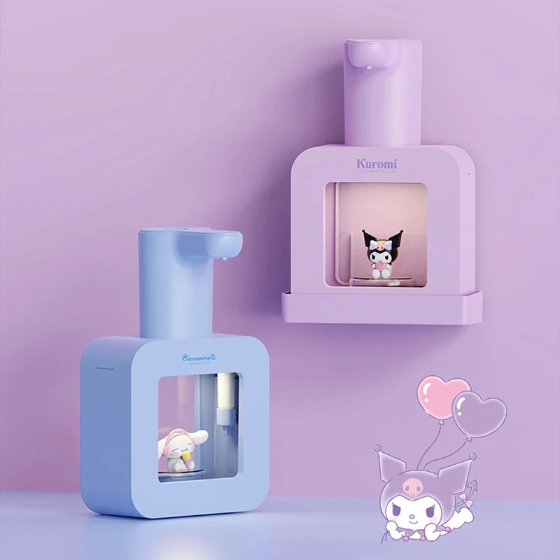 

Kawaii Sanrio Kuromi мультфильм для домашнего использования Usb зарядка Интеллектуальная Индукционная пенопластовая ручная стиральная машина изысканные спасательные принадлежности
