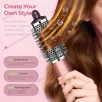 Sèche-cheveux multi-styles 6-en-1 Sencicimen avec brosse ionique négative pour coiffage automatique et bouclage – Kit d'outils de coiffage 5