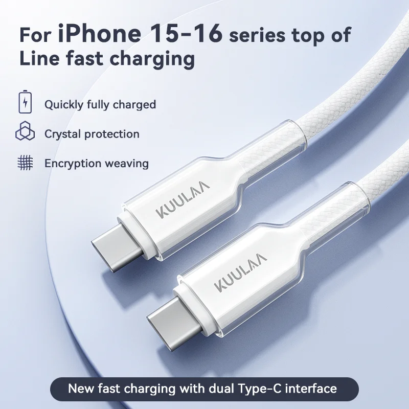 รูปสินค้า สายชาร์จ USB-C 60W สำหรับ iPhone, Samsung, MacBook, iPad, Xiaomi