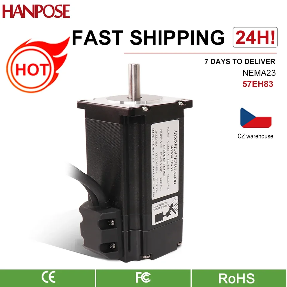 HANPOSE 57EH83 NEMA23 Stepper Motor 57x83mm 4.0A 2.6N.m 57EH83A