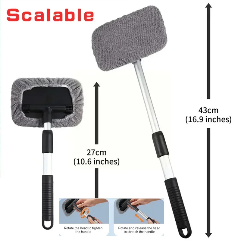 Car Mop Cleaning Windows Windshield Fog Cleaning Tool Washing Rag Window Wipe Home Office Duster Auto Glass Cleaner