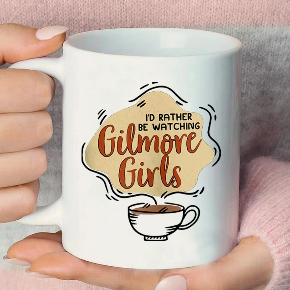 

Gilmore Girls Graphic Nordic Coffee Cups Juice Mugs Women Ceramic Mug Gilmore Girls Colored Ceramics Milk Cup with Big Handrip