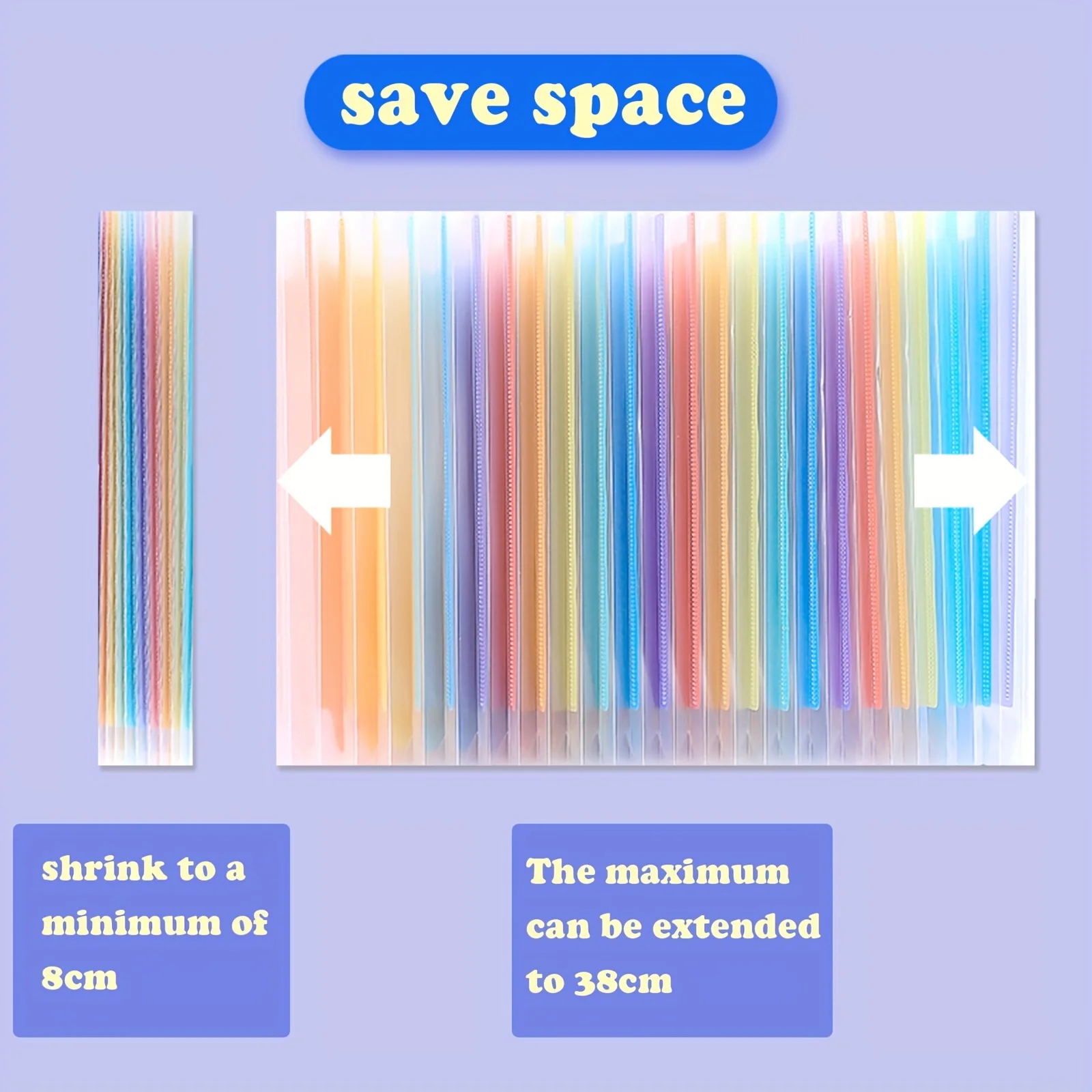 13 layers A4 large capacity transparent expandable folder rainbow student storage bag can hold 2000 sheets of paper