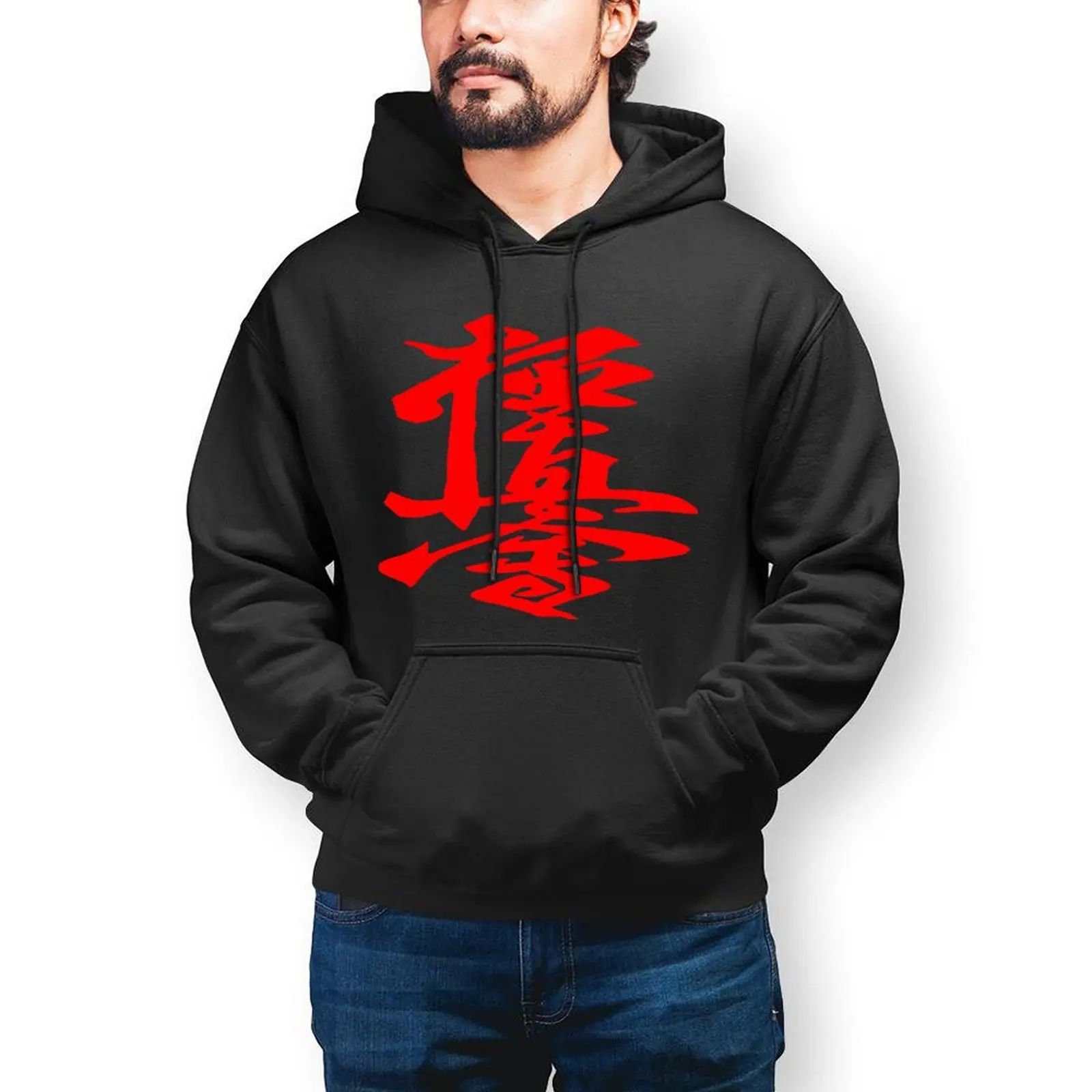 

Karate Kyokushin Casual Hoodies Man Kyokushin Style Emblem Red Color Y2k Hoodie Winter Loose Design Hooded Sweatshirts Clothes