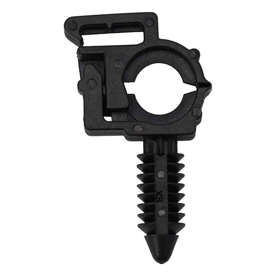 Mcbazel 200 Pezzi Fascette Plastica Nere per Carrozzeria, Fibbia Universale per Fascette Stringicavo in Nylon, Fascette Autobloccanti per Auto [Nero