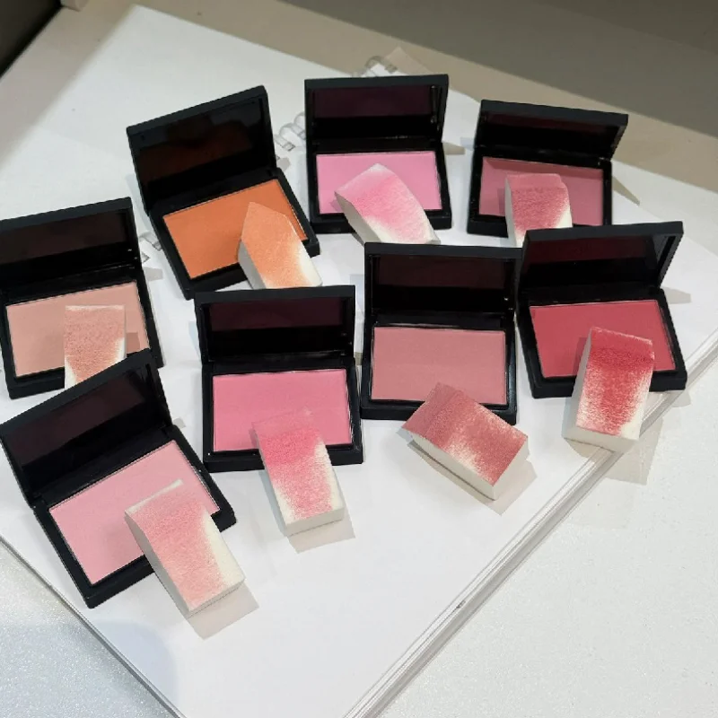 Single Color Blush Silky Texture High Color Rendering Natural Nude Peach Delicate Makeup Face Blusher Matte Natural Cheek Tint